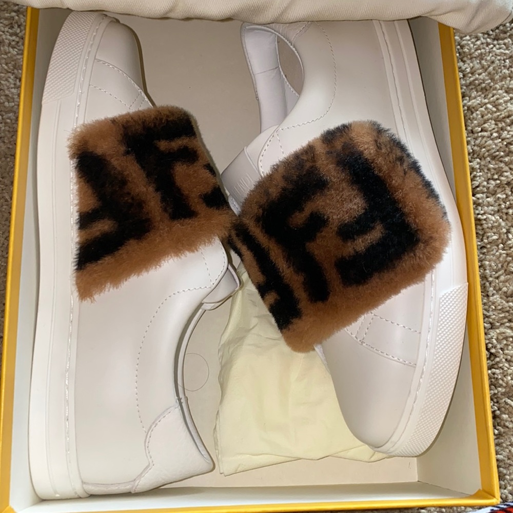 Fendi furry shoe